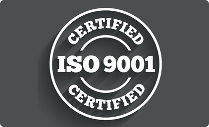 We passed ISO9001 on May 2009